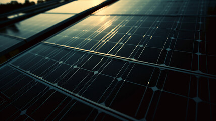 close up shot of solar panels - obrazy, fototapety, plakaty