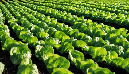 Fototapeta premium A field of green leafy plants