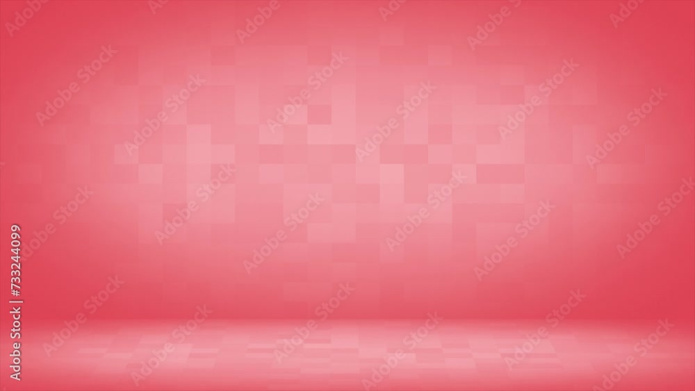 Poster red color simple and classy empty room business background, elegant loop able background