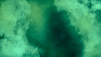 Obraz premium abstract blurred green background. beautiful watercolor texture. abstract dark blue green watercolor cloud background. 