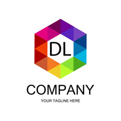 DL letter logo creative design with vector graphic, DL simple and modern logo.