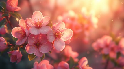 Kwitnący bukiet różowych kwiatów