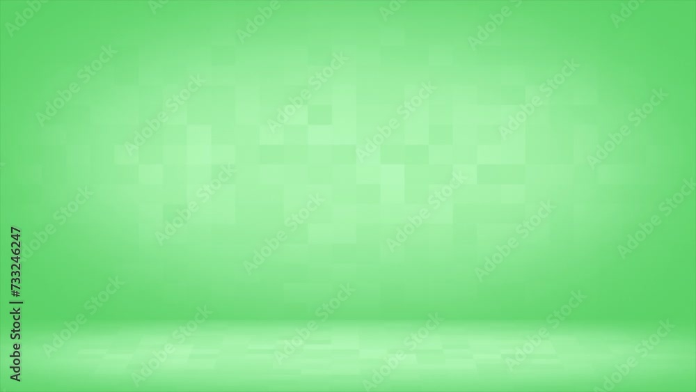 Poster green color simple and classy empty room business background, elegant loop able background