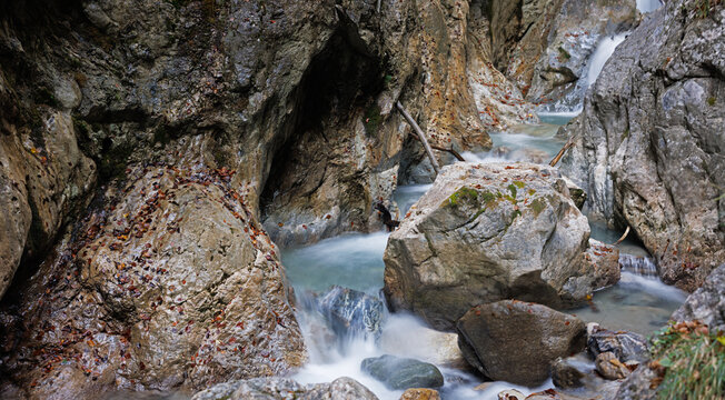 Schlucht im Karwendel in Tirol