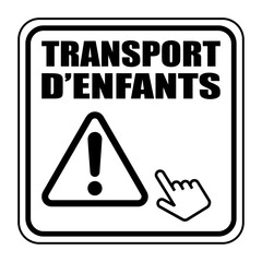 Logo transport d'enfants.
