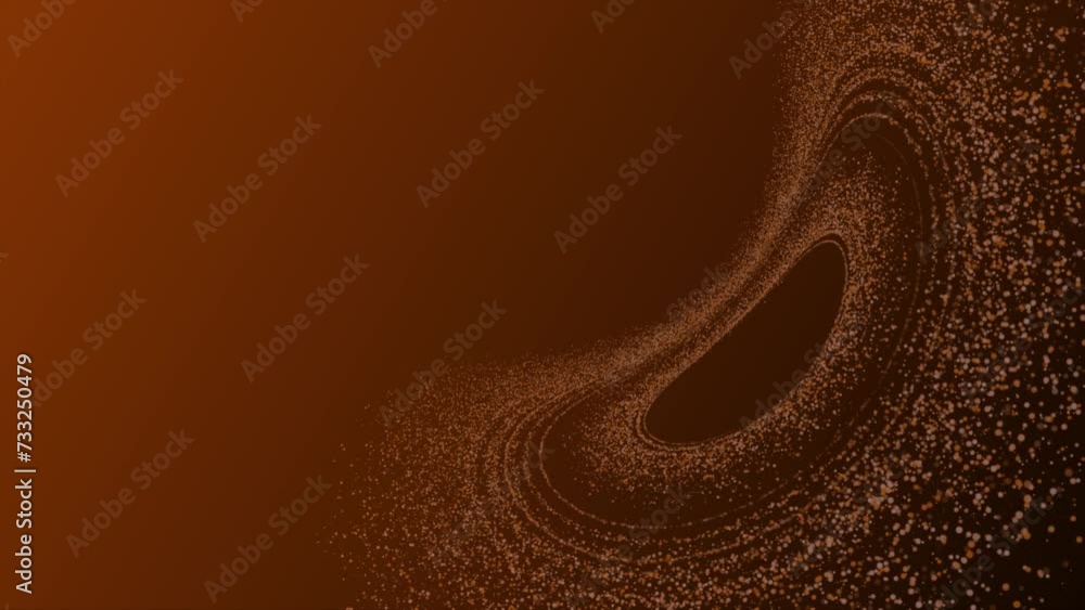 Poster orange color glitters elegant abstract pattern background