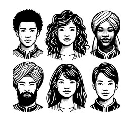 group of diverse people from different ethnic