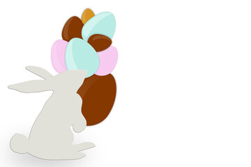 easter bunny with egg