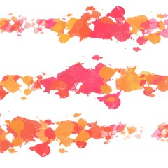 Abstract Paint Lines and Blobs on a White Background