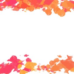 Abstract Paint Lines and Blobs on a White Background