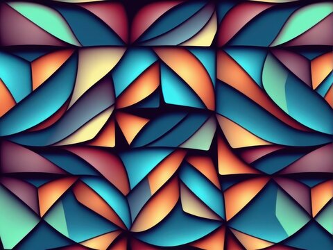 Fractile, seamless pattern.