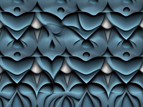 Fractile, seamless pattern.