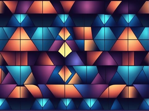 Fractile, seamless pattern.