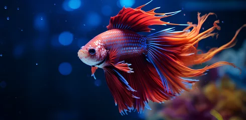 Fotobehang beta fancy goldfish  © Furkan