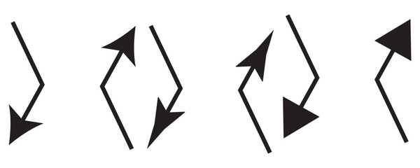 Arrow icon. arrow pointing to the right. Black direction pointer.	