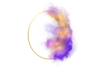 Gold frame square circle rectangle
diamond. Glitter dust splash with luxury frame and  gold lines for banner logo wedding elements postcard. Golden Maternity Rings frame. Digital backdrop Png 