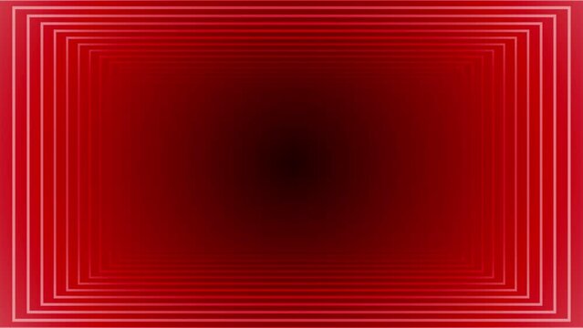 Red color parallel lines 3d depth dark background, Red lines loop able background