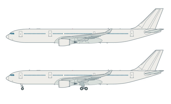 Zweistrahliges Verkehrsflugzeug