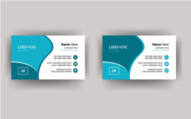 One sided Double design creative modern business card