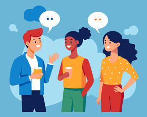 Obraz premium conversation people talking chat comment communication conference consultation debate discussion exchange gossip hearing observation questioning remark speech talk visit meeting 