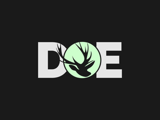 Logo with negative space style. Creative negative space logo with background and unique vectors. Letter logo vector with solid color.  Initial logo, negative space vector , clean and clever designs.