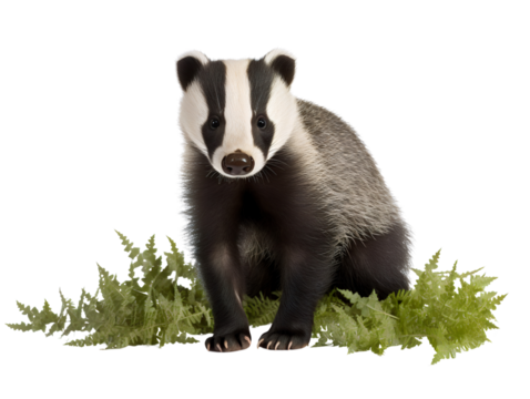 Badger, isolated on a transparent or white background