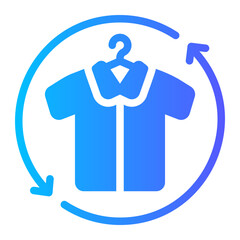 get dressed gradient icon