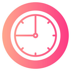 clock gradient icon