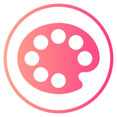 paint palette gradient icon