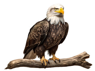 Bald Eagle, isolated on a transparent or white background