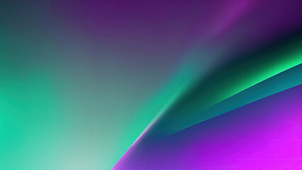 Obraz premium Dark Green pink blue color flow gradient blurred background