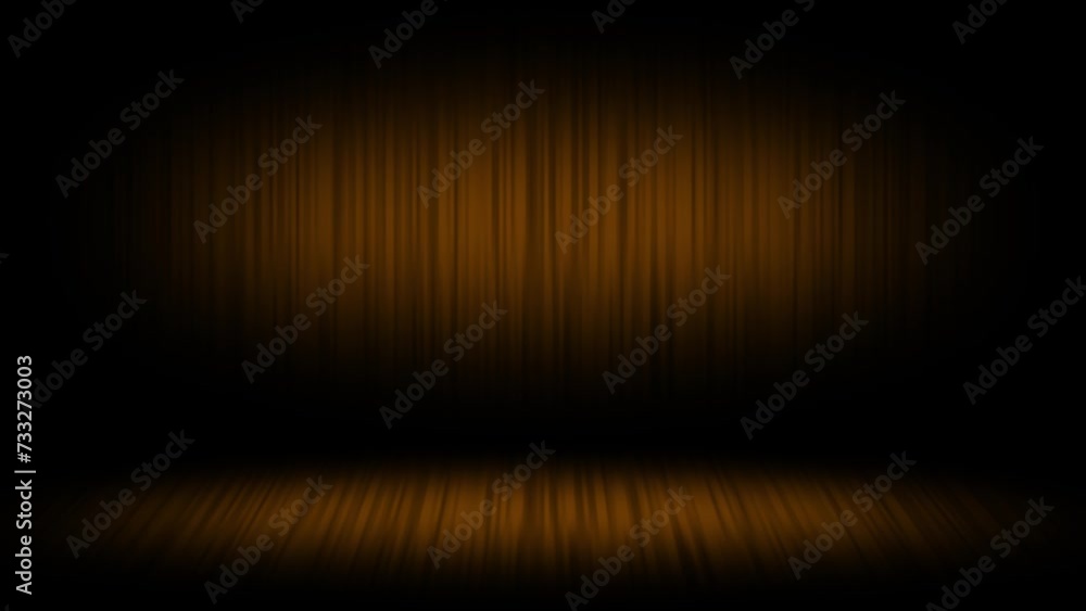 Poster orange color simple and classy dark empty room business background, elegant loop able background
