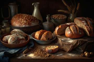 Fototapeta na wymiar assortment of bread