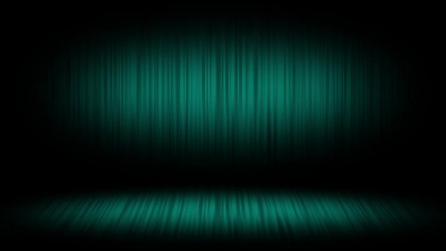 Cyan color simple and classy dark empty room business background, elegant loop able background