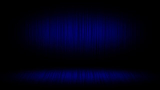 Blue color simple and classy dark empty room business background, elegant loop able background