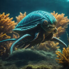 Creepy Creature In Ocean Background Very Cool