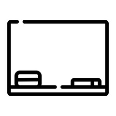 whiteboard line icon