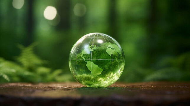 sphere with grass   high definition(hd) photographic creative image