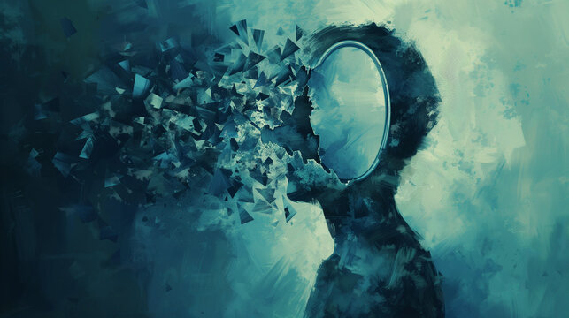 Self reflection in a shattered mirror