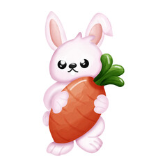 easter bunny with easter egg