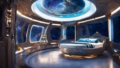 Space Tourism, Space Hotel - Serene Sleep Haven: Luxury Sleeping Pod