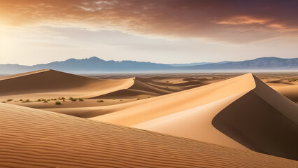 Fototapeta na wymiar illustration of sand dunes in the desert