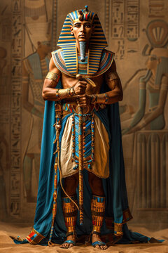 Pharaoh King of Egypt in Ancient Times Strong Empire Generative AI Illustration