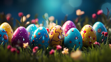 Easter background, background with copy space