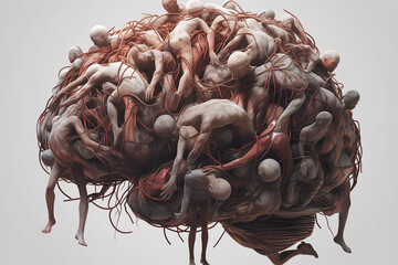 brain made from human bodies to represent mental illness 6 