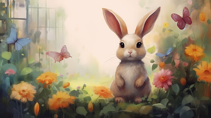 Easter background, background with copy space