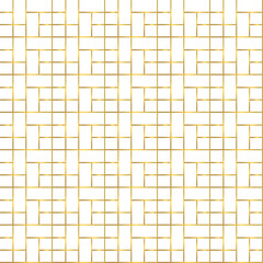 Grid seamless pattern Futuristic geometric golden background  Cubic gradient shapes.