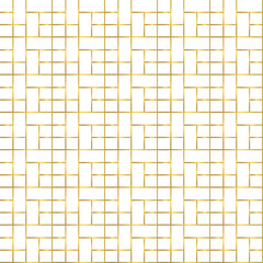 Grid seamless pattern Futuristic geometric golden background  Cubic gradient shapes.
