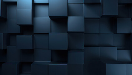 Abstract Geometric Cube: A Modern Block Background