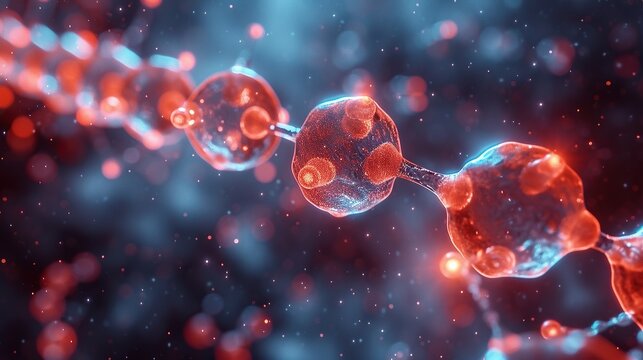 abstract molecular model background - Powered by Adobe